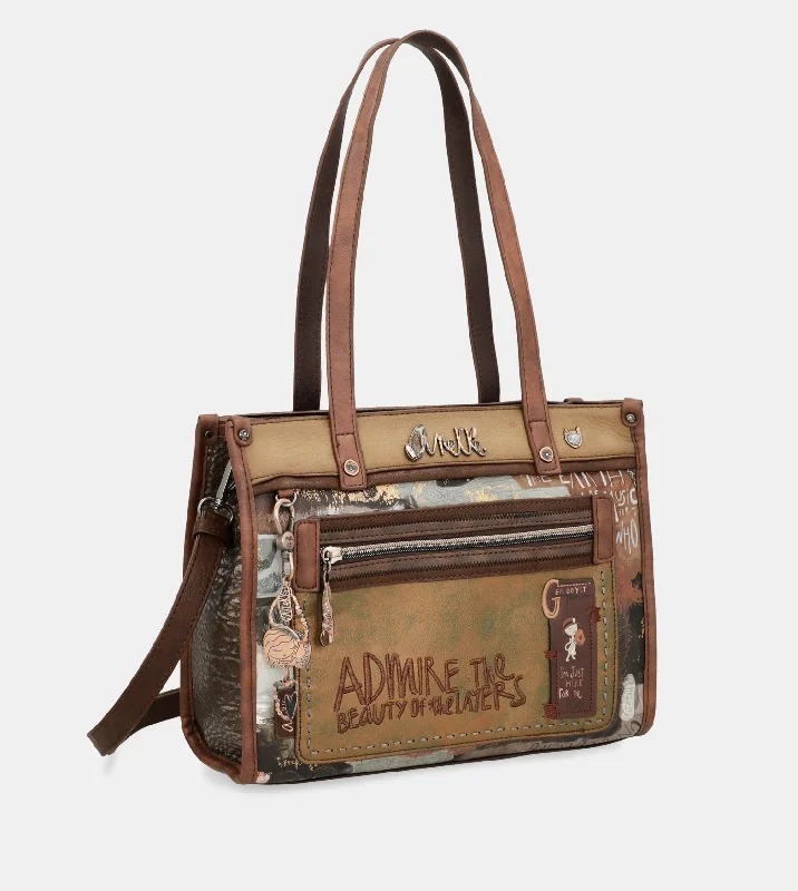 Small Vegan Leather Tote Bag in Blush Pink with Gold - Tone Hardware for a Feminine and Stylish AccessoryOuter XL tote bag