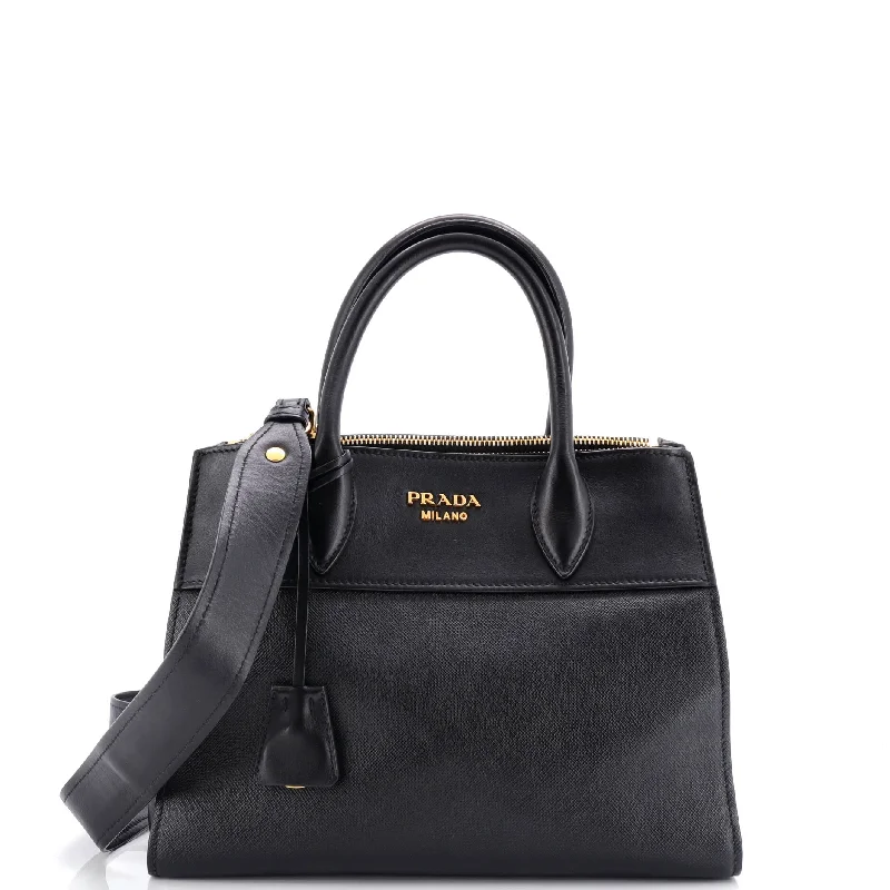 Women's Printed Tote Bag in Floral Patterns for a Spring - Themed Shopping TripParadigme Tote Saffiano with City Calf Mini