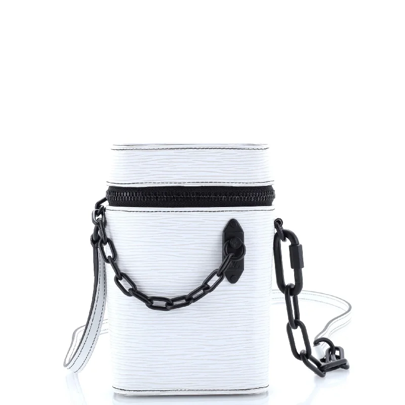 Women's Shoulder Bag with Zippered Pockets in Orange for SafetyShoulder Bag with Chain Strap in Silver for a Trendy AppearancePhone Box Bag Epi Leather Women's Shoulder Bag with Zippered Pockets in Orange for SafetyShoulder Bag with Chain Strap in Silver for a Trendy AppearancePhone Box Bag Epi Leather