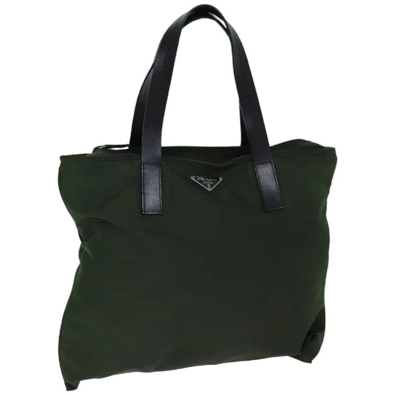 Waterproof Tote Bag in Yellow for Outdoor Activities in Wet WeatherFaux Fur - Trimmed Tote Bag in White for a Cozy Winter LookPrada Tessuto  Synthetic Tote Bag (Pre-Owned)
