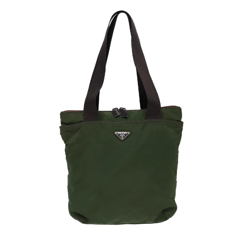 Geometric - Printed Tote Bag in Multicolor for a Contemporary and Trendy OutfitFaux Fur - Trimmed Tote Bag in White for a Cozy Winter LookPrada Tessuto  Synthetic Tote Bag (Pre-Owned)