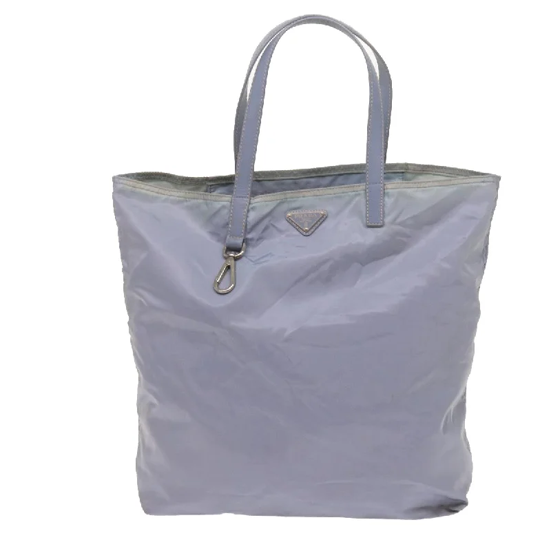 Faux Fur - Trimmed Tote Bag in White for a Cozy Winter LookSmall Vegan Leather Tote Bag in Blush Pink with Gold - Tone Hardware for a Feminine and Stylish AccessoryPrada Tessuto  Synthetic Tote Bag (Pre-Owned)