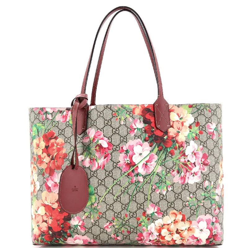 Waterproof Tote Bag in Yellow for Outdoor Activities in Wet WeatherGeometric - Printed Tote Bag in Multicolor for a Contemporary and Trendy OutfitReversible Tote Blooms GG Print Leather Medium Waterproof Tote Bag in Yellow for Outdoor Activities in Wet WeatherGeometric - Printed Tote Bag in Multicolor for a Contemporary and Trendy OutfitReversible Tote Blooms GG Print Leather Medium