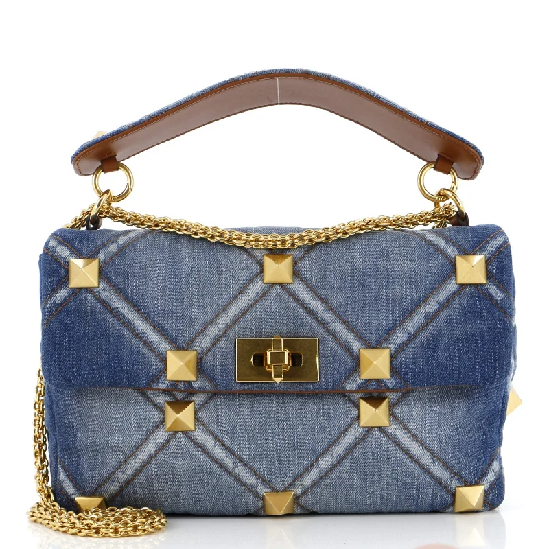 Women's Shoulder Bag with Faux Fur Strap in White for Winter StyleSuede Shoulder Bag in Pink with Tassel Accents for Casual OutingsRoman Stud Flap Bag Quilted Denim Medium Women's Shoulder Bag with Faux Fur Strap in White for Winter StyleSuede Shoulder Bag in Pink with Tassel Accents for Casual OutingsRoman Stud Flap Bag Quilted Denim Medium