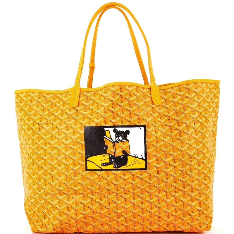 Women's Tote Bag with Magnetic Closure in Orange for Easy Access on the GoGeometric - Printed Tote Bag in Multicolor for a Contemporary and Trendy OutfitSaint Louis Tote Printed Coated Canvas GM
