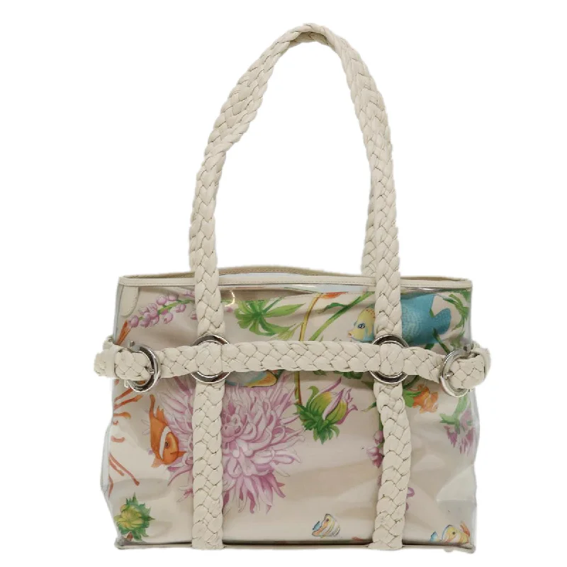 Large Capacity Genuine Leather Women's Tote Bag in Black for Work and CommutingLinen Tote Bag in Natural Beige with Braided Details for a Rustic Summer EnsembleSalvatore Ferragamo  Vinyl Tote Bag (Pre-Owned)