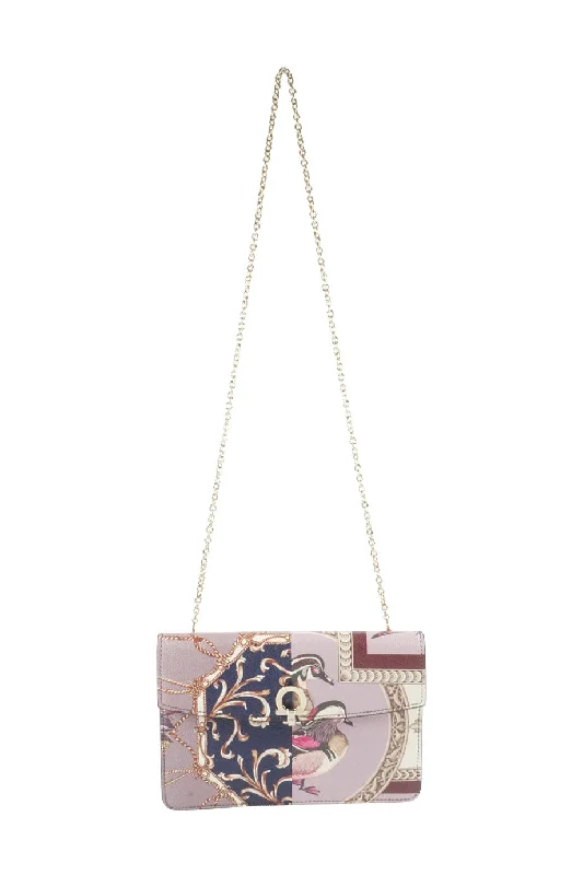 Women's Crossbody Bag with Zippered Pocket on the Back in Red for Security[WB4258] Salvatore Ferragamo | Cross-Body Bag