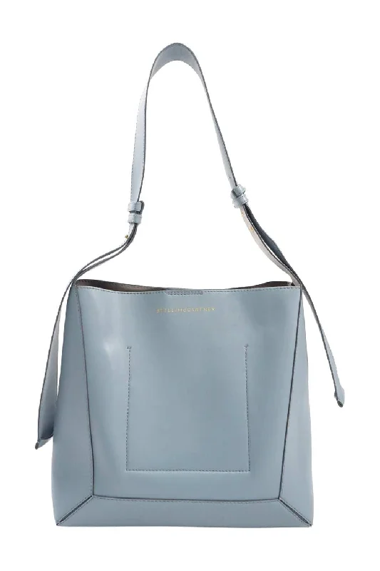 Women's Canvas Shoulder Bag in Navy with Striped Pattern for Beach Trips[WB5157] Stella McCartney | Shoulder Bag