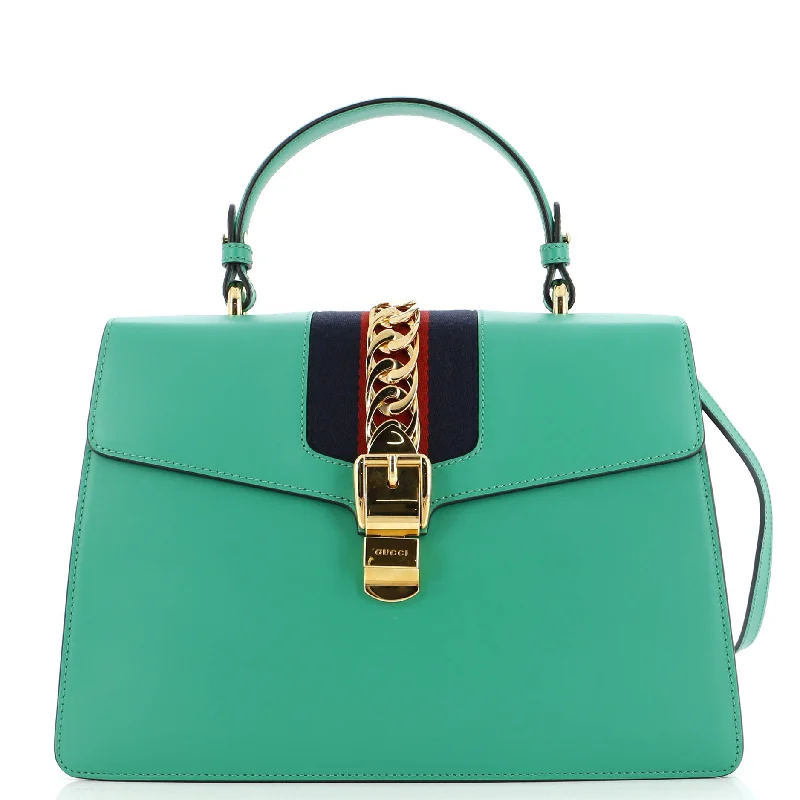 Sylvie Top Handle Bag Leather Large