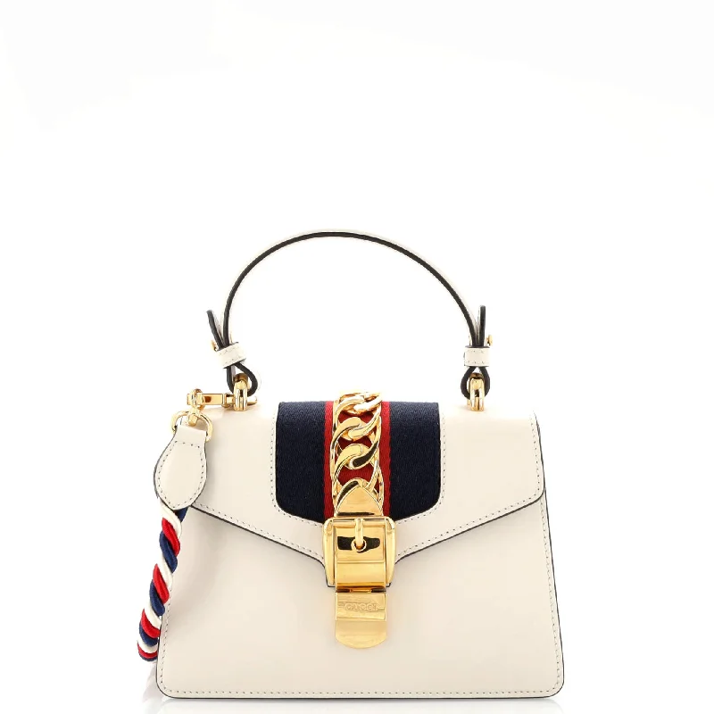 Sylvie Top Handle Bag Leather Mini