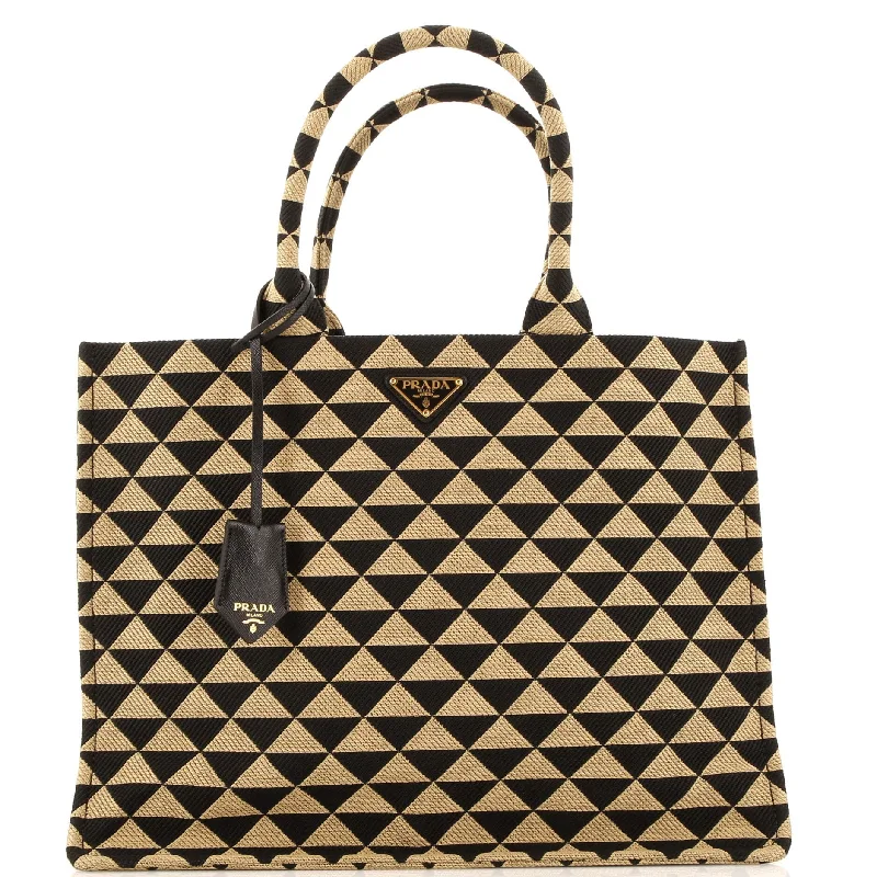 Tote Bag with RFID - Blocking Pocket in Black for Protecting Your Cards and InformationQuilted Tote Bag in Cream with Silver Hardware for a Classic and Sophisticated StyleSymbole Shopper Tote Jacquard Large Tote Bag with RFID - Blocking Pocket in Black for Protecting Your Cards and InformationQuilted Tote Bag in Cream with Silver Hardware for a Classic and Sophisticated StyleSymbole Shopper Tote Jacquard Large