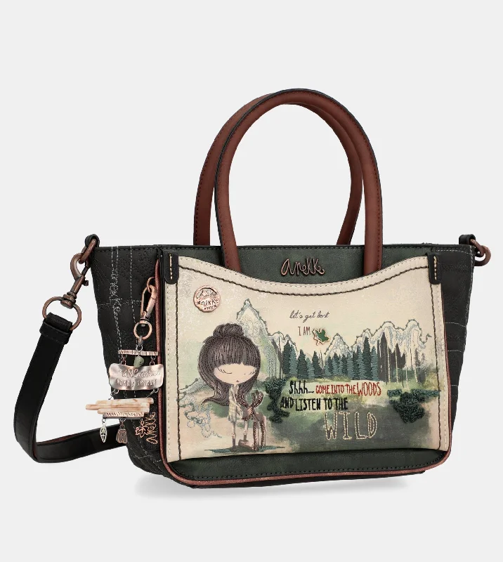 Oversized Jute Tote Bag in Natural Color with Rope Handles for a Beach VacationThe Forest tote bag with shoulder strap