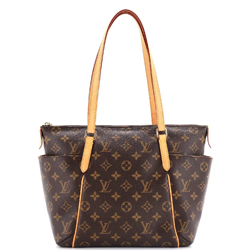 Tote Bag with Adjustable Shoulder Strap in Olive Green for Comfortable CarryingTotally Handbag Monogram Canvas PM Tote Bag with Adjustable Shoulder Strap in Olive Green for Comfortable CarryingTotally Handbag Monogram Canvas PM