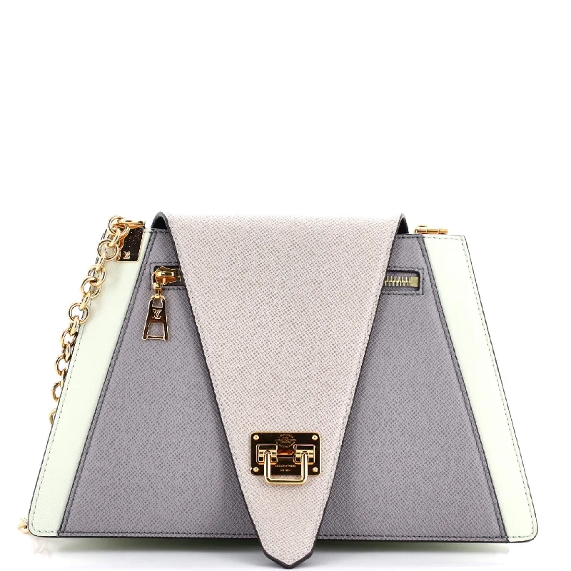 Trapeze Handbag Calfskin and Taiga Leather