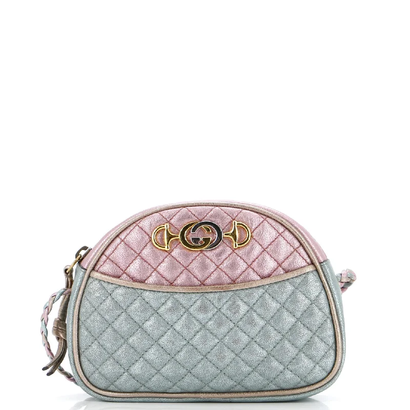 Women's Canvas Shoulder Bag in Navy with Striped Pattern for Beach TripsShoulder Bag with Chain Strap in Silver for a Trendy AppearanceTrapuntata Camera Shoulder Bag Quilted Laminated Leather Mini Women's Canvas Shoulder Bag in Navy with Striped Pattern for Beach TripsShoulder Bag with Chain Strap in Silver for a Trendy AppearanceTrapuntata Camera Shoulder Bag Quilted Laminated Leather Mini