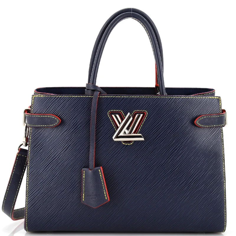 Women's Tote Bag with Magnetic Closure in Orange for Easy Access on the GoTwist Tote Epi Leather