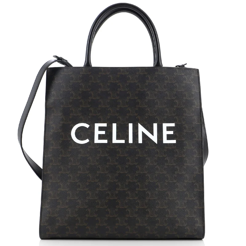Geometric - Printed Tote Bag in Multicolor for a Contemporary and Trendy OutfitQuilted Tote Bag in Cream with Silver Hardware for a Classic and Sophisticated StyleVertical Cabas Tote Triomphe Coated Canvas Medium Geometric - Printed Tote Bag in Multicolor for a Contemporary and Trendy OutfitQuilted Tote Bag in Cream with Silver Hardware for a Classic and Sophisticated StyleVertical Cabas Tote Triomphe Coated Canvas Medium