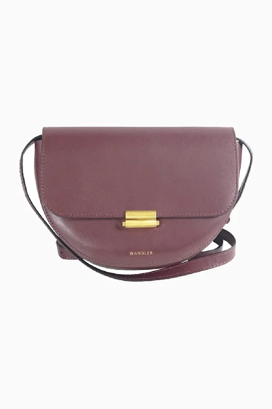 Medium - sized Canvas Crossbody Bag in Beige with Floral Print for Spring Outings[WB4151] Wandler | Cross-Body Bag
