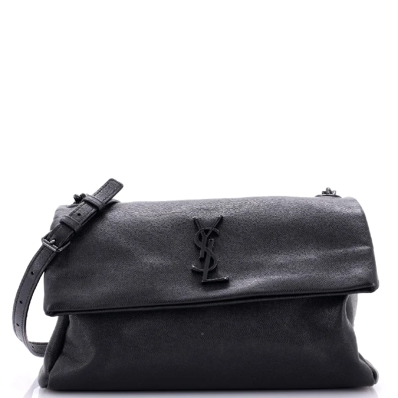 Women's Shoulder Bag with Faux Fur Strap in White for Winter StyleWest Hollywood Shoulder Bag Leather Medium