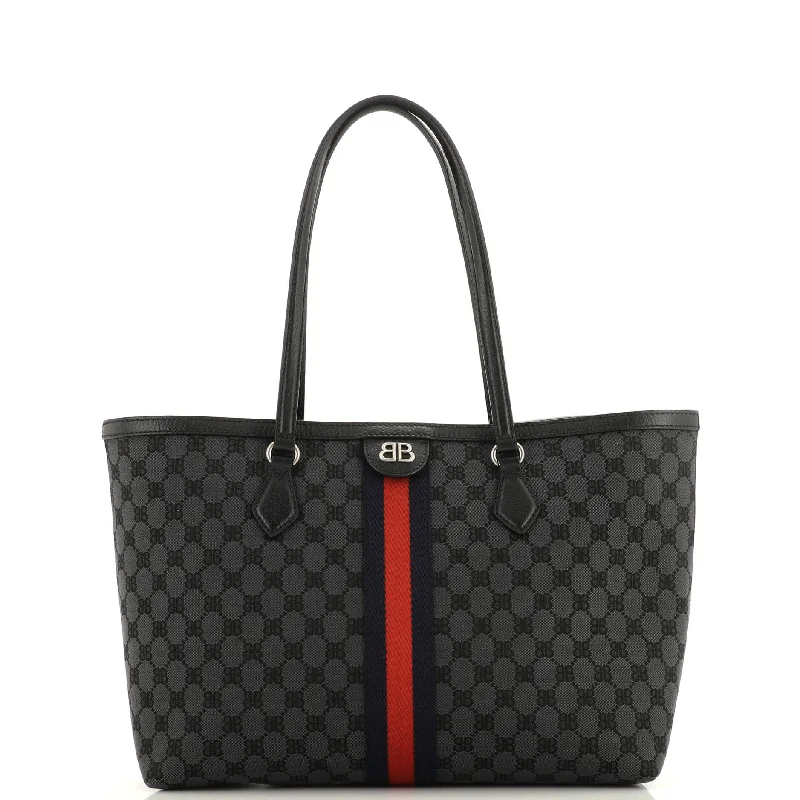 Women's Tote Bag with Inner Compartments in Gray for Organizing Everyday Essentialsx Gucci The Hacker Project Tote BB Canvas Medium Women's Tote Bag with Inner Compartments in Gray for Organizing Everyday Essentialsx Gucci The Hacker Project Tote BB Canvas Medium