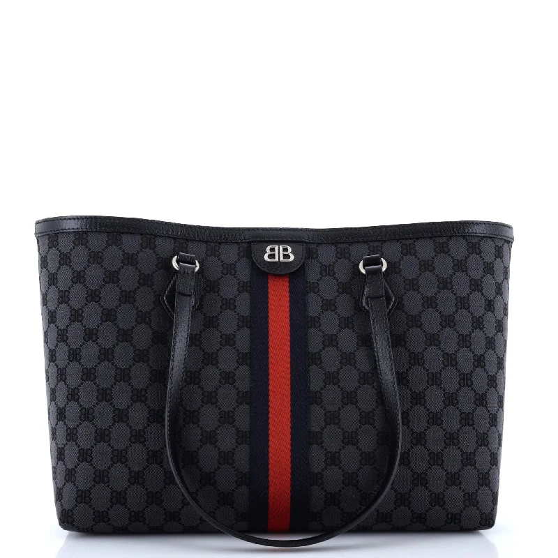 Women's Tote Bag with Zipper Closure in Red for Secure Storagex Gucci The Hacker Project Tote BB Canvas Medium Women's Tote Bag with Zipper Closure in Red for Secure Storagex Gucci The Hacker Project Tote BB Canvas Medium