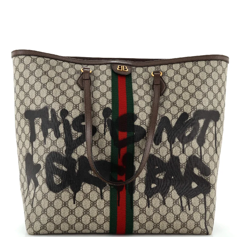Waterproof Tote Bag in Yellow for Outdoor Activities in Wet Weatherx Gucci The Hacker Project Tote Graffiti BB Coated Canvas Large