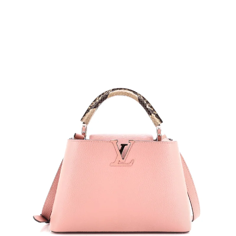 Women's Shoulder Bag with Adjustable Strap in Pink for ComfortWomen's Large Leather Shoulder Bag in Brown with Multiple Compartments for WorkCapucines Bag Leather with Python BB Women's Shoulder Bag with Adjustable Strap in Pink for ComfortWomen's Large Leather Shoulder Bag in Brown with Multiple Compartments for WorkCapucines Bag Leather with Python BB