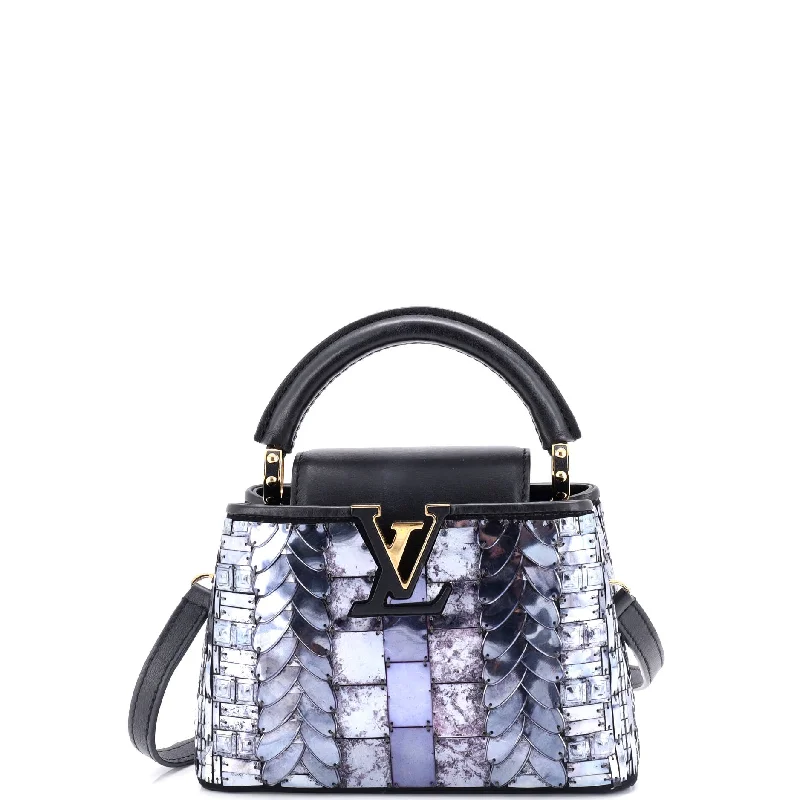 Vegan Leather Shoulder Bag in Gray for Ethical Fashion LoversWomen's Canvas Shoulder Bag in Navy with Striped Pattern for Beach TripsCapucines Bag Patchwork Sequin Embellished Satin Mini Vegan Leather Shoulder Bag in Gray for Ethical Fashion LoversWomen's Canvas Shoulder Bag in Navy with Striped Pattern for Beach TripsCapucines Bag Patchwork Sequin Embellished Satin Mini