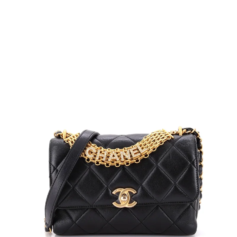 Shoulder Bag with Chain Strap in Silver for a Trendy AppearanceSuede Shoulder Bag in Pink with Tassel Accents for Casual OutingsCrystal Logo Letters Chain Handle Flap Bag Quilted Lambskin Small Shoulder Bag with Chain Strap in Silver for a Trendy AppearanceSuede Shoulder Bag in Pink with Tassel Accents for Casual OutingsCrystal Logo Letters Chain Handle Flap Bag Quilted Lambskin Small