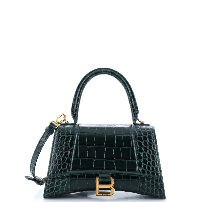 Women's Shoulder Bag with Fringe Details in Brown for a Bohemian StyleLeather Shoulder Bag with Magnetic Closure in Black for Quick AccessHourglass Top Handle Bag Crocodile Embossed Leather Small Women's Shoulder Bag with Fringe Details in Brown for a Bohemian StyleLeather Shoulder Bag with Magnetic Closure in Black for Quick AccessHourglass Top Handle Bag Crocodile Embossed Leather Small