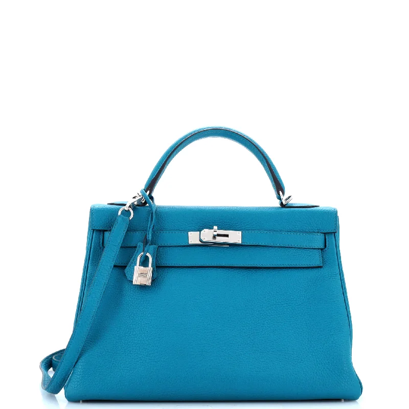 Women's Shoulder Bag with Zippered Pockets in Orange for SafetyWomen's Large Leather Shoulder Bag in Brown with Multiple Compartments for WorkKelly Handbag Bleu Izmir Togo with Palladium Hardware 32 Women's Shoulder Bag with Zippered Pockets in Orange for SafetyWomen's Large Leather Shoulder Bag in Brown with Multiple Compartments for WorkKelly Handbag Bleu Izmir Togo with Palladium Hardware 32