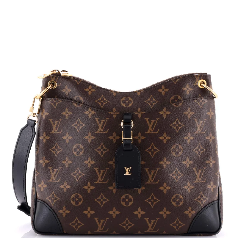 Quilted Shoulder Bag in Cream for a Classic and Elegant LookLeather Shoulder Bag with Magnetic Closure in Black for Quick AccessOdeon NM Handbag Monogram Canvas MM