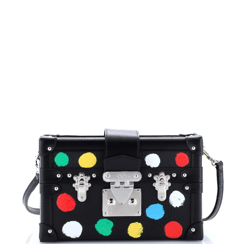 Crossbody Shoulder Bag in Black Leather with Gold Hardware for Night OutsCanvas and Leather Combo Shoulder Bag in Tan for a Rustic LookPetite Malle Handbag Yayoi Kusama Painted Dots Taurillon Leather Crossbody Shoulder Bag in Black Leather with Gold Hardware for Night OutsCanvas and Leather Combo Shoulder Bag in Tan for a Rustic LookPetite Malle Handbag Yayoi Kusama Painted Dots Taurillon Leather