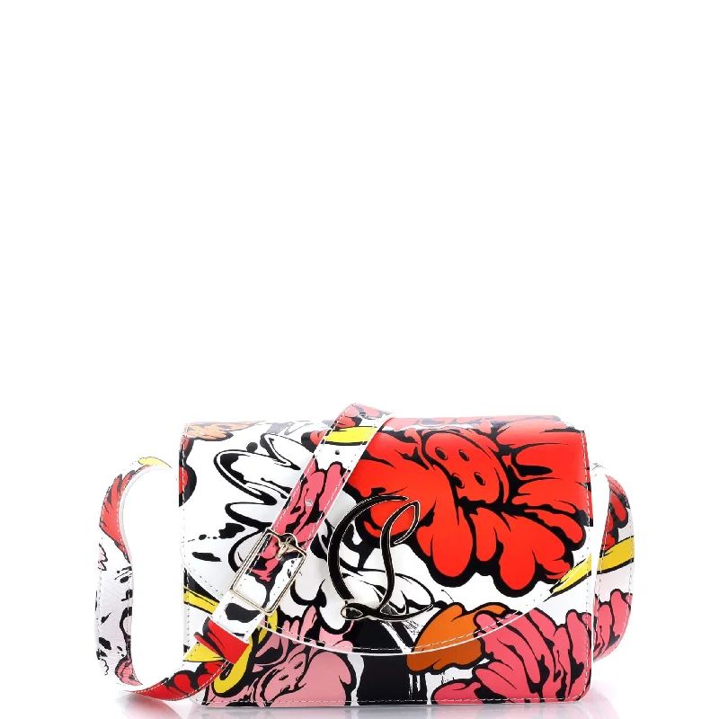 Quilted Shoulder Bag in Cream for a Classic and Elegant LookShoulder Bag with Chain Strap in Silver for a Trendy AppearanceShun Sudo Loubi54 Shoulder Flap Bag Printed Leather Small